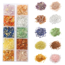 Набор Натуральных Камней, без Отверстия, Микс, 10 видов, 150г/набор, (УТ100033287)