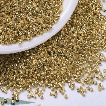 Бисер Японский MIYUKI Delica DB0410 11/0, Galvanized Yellow Gold, 2000шт/10г, (УТ100033332)