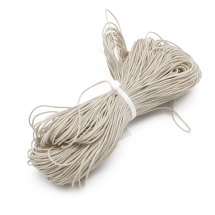 Шнур Вощений Бавовняний для плетіння, Макраме та біжутерії, Бежевий, 1мм, близько 300м/5зв'язок, (УТ100033345)