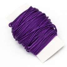 Шнур Корейський Вощений Поліестер, підходить для плетіння браслетів, Колір: Фіолетовий, Товщина 1мм, (УТ000004827)