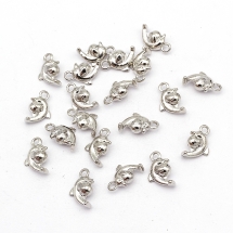 Кулон Дельфин, Металл, Цвет: Античное Серебро, Размер: 14х10х5мм, Отверстие 2мм, (УТ000004849)