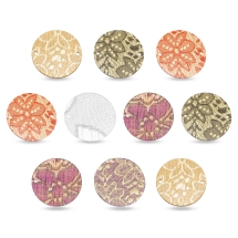 Коннектор Круглый Акриловый, 2 отверстия, Цвет: Микс, Размер: Диаметр 35мм, Отверстие 1.5мм, (УТ000003058)