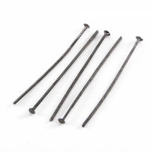 Пины Гвоздики, плоская шляпка, Железо, Цвет: Оружейная Сталь, Размер: 35х0.7мм, 50г/около 320шт, (УТ000004821)