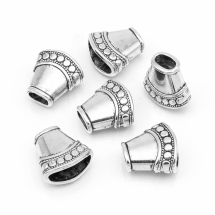 Конус Шапочки для Бусин, Металеві, Колір: Античне Срібло, Розмір: 15.5х16х9мм, Отвір 4мм, (УТ000005597)