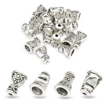 Конус Шапочки для Бусин, Металлические, Цвет: Античное Серебро, Размер: 10х7.5мм, Отверстие 1.5мм, (УТ000005635)