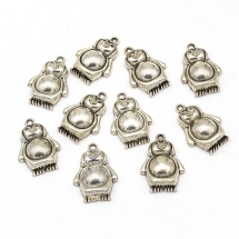 Кулон Пингвин, Металл, Цвет: Античное Серебро, Размер: 23х16х6мм, Отверстие 1.5мм, (УТ000006203)