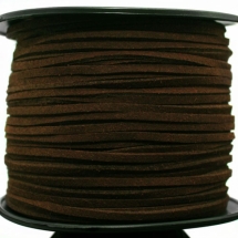 Шнур Замшевый, Цвет: Темно-коричневый, Размер: Ширина 3мм, Толщина 1.5мм, (УТ000006208)
