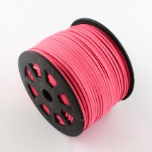 Шнур Замшевый, Цвет: Коралловый, Размер: 3х1.5мм, (УТ000006212)