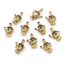 Кулон Кувшин, Металл, Цвет: Античное Золото, Размер: 18х13х7мм, Отверстие 1.5мм, (УТ000006462)