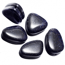 Бусины Синтетический Голдстоун, Поштучно, Треугольные, Цвет: Фиолетовый, Размер: 12~20х12~15х7~9мм, Отв. 1мм, (УТ000006472)