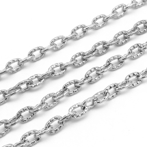 Цепь Якорное Плетение, Железо, Непаянная, Цвет: Платина, Звено: 4.2х3мм, Толщина 0.8мм, (УТ000006538)