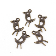 Кулон Птах, Метал, Колір: Бронза, Розмір: 20х12х1.5мм, Отвір 2мм, (УТ000006615)