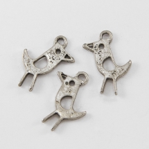 Кулон Птица, Металл, Цвет: Античное Серебро, Размер: 20х12х1.5мм, Отверстие 2мм, (УТ000006616)