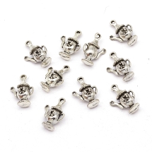 Кулон Глечик, Метал, Колір: Античне Срібло, Розмір: 18х13х7мм, Отвір 1.5мм, (УТ000006651)