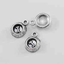 Кулон Миска, Металл, Цвет: Античное Серебро, Размер: 15х11х4мм, Отверстие 1.5мм, (УТ000006655)