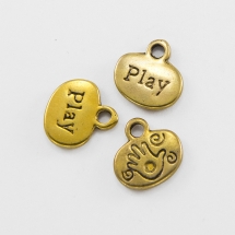 Кулон Овальный, Металл, Цвет: Античное Золото, Размер: 13х13х3мм, Отверстие 2мм, (УТ000006720)