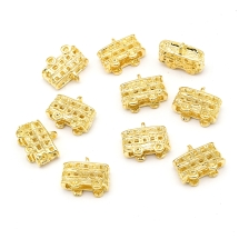 Кулон Автобус, Металл, Цвет: Золото, Размер: 16х14х6мм, Отверстие 2мм, (УТ000006731)