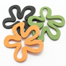 Деревянные Цветы для Декора и Творчества, Микс, 44x44x2.5мм, (УТ000006789)