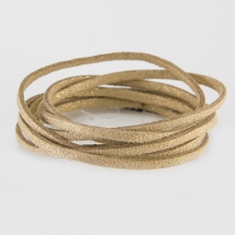 Шнур Замшевый, Цвет: Золотистый, Размер: 3х1мм, (УТ000006036)