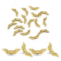 Бусины Крылья, Металл, Цвет: Античное Золото, Размер: 16х5х3мм, Отв-тие 1.5мм, (УТ000007612)