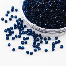 Бісер 60100 Чеський Preciosa 10/0, Прозорий NT, Синій, Круглий, (УТ0001853)