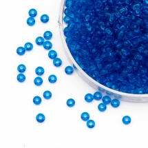 Бисер 60150 Чешский Preciosa 10/0, Прозрачный NT, Синий, Круглый, (УТ0001854)