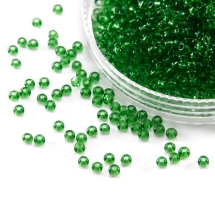 Бісер 50120 Чеський Preciosa 10/0, Прозорий NT, Зелений, Круглий, (УТ0001856)