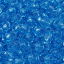 Бисер 60010 Чешский Preciosa 10/0, Прозрачный NT, Синий, Круглый, (УТ0001861)