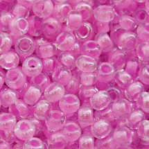 Бисер 38127 Чешский Preciosa 10/0, Прозрачный Окраска из Середины CTC, Сиреневый, Круглый, (УТ0001869)