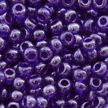 Бисер 36100 Чешский Preciosa 10/0, Прозрачный блестящий TS, Синий, Круглый, (УТ0001883)
