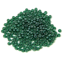Бисер 56060 Чешский Preciosa 10/0, Прозрачный блестящий TS, Зеленый, Круглый, (УТ0001893)