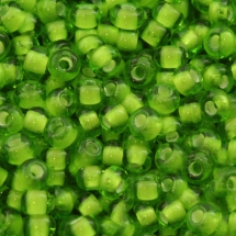 Бисер 55436 Чешский Preciosa 10/0, Прозрачный Окраска из Середины CTC, Зеленый, Круглый, (УТ0001895)