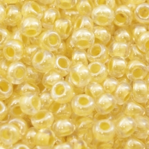 Бисер 38183 Чешский Preciosa 10/0, Прозрачный Окраска из Середины CTC, Желтый, Круглый, (УТ0001896)