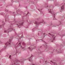 Бисер 38196 Чешский Preciosa 10/0, Прозрачный Окраска из Середины CTC, Фиолетовый, Круглый, (УТ0001901)