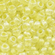 Бисер 38185 Чешский Preciosa 10/0, Прозрачный Окраска из Середины CTC, Желтый, Круглый, (УТ0001903)