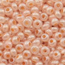 Бисер 38189 Чешский Preciosa 10/0, Прозрачный Окраска из Середины CTC, Персиковый, Круглый, (УТ0001904)