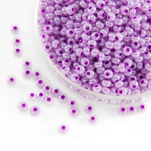 Бисер 37128 Чешский Preciosa 10/0, Алебастр AL, Фиолетовый, Круглый, (УТ0001907)