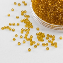 Бисер 10050 Чешский Preciosa 10/0, Прозрачный NT, Коричневый, Круглый, (УТ0001919)