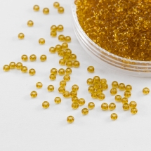 Бисер 10070 Чешский Preciosa 10/0, Прозрачный NT, Коричневый, Круглый, (УТ0001920)