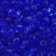 Бисер 30030 Чешский Preciosa 10/0, Прозрачный NT, Синий, Круглый, (УТ0001922)