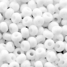 Бісер 03050 Чеський Preciosa 10/0, Природний Непрозорий NO, Білий, Круглий, (УТ0001926)