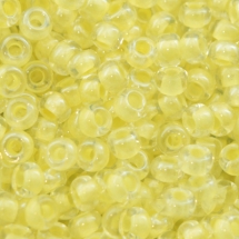 Бисер 38182 Чешский Preciosa 10/0, Прозрачный Окраска из Середины CTC, Желтый, Круглый, (УТ0001929)