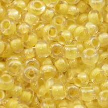 Бисер 38181 Чешский Preciosa 10/0, Прозрачный Окраска из Середины CTC, Желтый, Круглый, (УТ0001930)