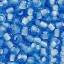Бисер 65016 Чешский Preciosa 10/0, Прозрачный Окраска из Середины CTC, Голубой, Круглый, (УТ0001939)