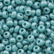 Бисер 68130 Чешский Preciosa 10/0, Непрозрачный блестящий OS, Бирюзовый, Круглый, (УТ0001941)
