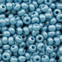 Бісер 68030 Чеський Preciosa 10/0, Непрозорий блискучий OS, Бірюзовий, Круглий, (УТ0001942)