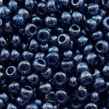 Бісер 66100 Чеський Preciosa 10/0, Непрозорий Райдужний OL, Синій, Круглий, (УТ0001949)