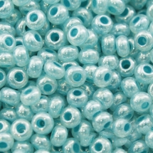 Бисер 37158 Чешский Preciosa 10/0, Алебастр AL, Бирюзовый, Круглый, (УТ0001952)
