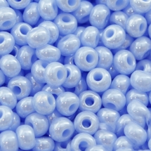 Бисер 38000 Чешский Preciosa 10/0, Непрозрачный Радужный OL, Голубой, Круглый, (УТ0001953)