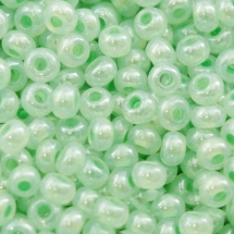 Бисер 37154 Чешский Preciosa 10/0, Алебастр AL, Салатовый, Круглый, (УТ0001954)